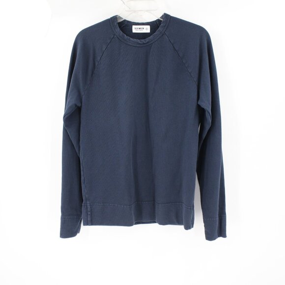 Buck Mason Sweatshirt Mens XS Long Sleeve Pullover Crewneck Cotton Blend blue - Picture 1 of 10